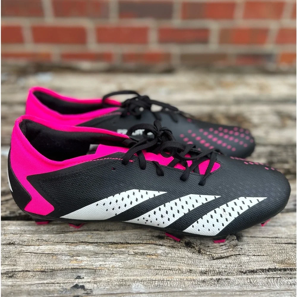 NWOB Adidas Predator Accuracy .3 FG Unisex Soccer Cleats Pink Black 11.5 (Men) - Picture 3 of 9